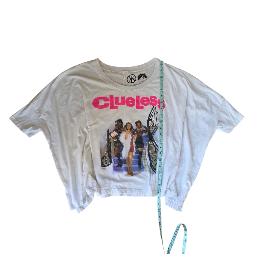 Clueless Graphic Oversized Paramount Pictures Brand White T-Shirt 90's retro - Picture 4 of 6